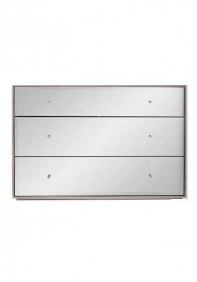 Lilah Mirrored  3 Drawer Chest 